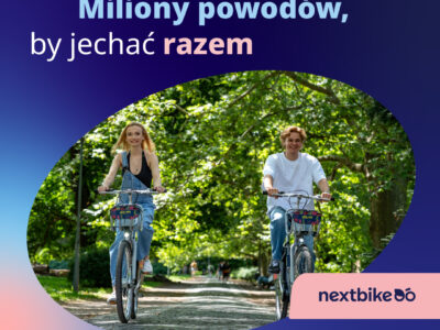 Miliony powodów, by jechać razem z Nextbike podczas Europejskiego Tygodnia Mobilności